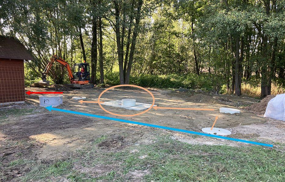 A biofilter (closed system).